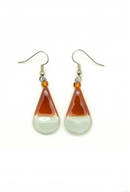 Color Blocked Teardrop Earrings